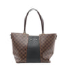 Louis Vuitton Jersey MM Damier x Leather 2Way Shoulder Bag in Brown x Black N44023 Secondhand