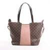 Louis Vuitton Jersey Damier x Leather 2Way Shoulder Bag in Brown x Pink N44041 Secondhand