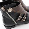 Louis Vuitton Jumble Line 19-year Monogram PVC & Leather Ankle Boots in Black × Brown MA0169, Size 39.5 EU Secondhand