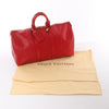 Louis Vuitton Keepall 45 Epi Leather Travel Bag in Red M42977 Secondhand