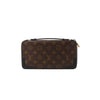 Louis Vuitton Macassar Daily Organizer Monogram Wallet Brown x Black M60679 Secondhand