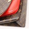 Secondhand Louis Vuitton Monogram Marignan 2Way Female Handbag in Brown x Red M44286