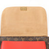 Secondhand Louis Vuitton Monogram Marignan 2Way Female Handbag in Brown x Red M44286