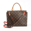 Secondhand Louis Vuitton Monogram Marignan 2Way Female Handbag in Brown x Red M44286