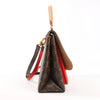 Secondhand Louis Vuitton Monogram Marignan 2Way Female Handbag in Brown x Red M44286