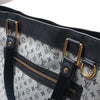 Secondhand Louis Vuitton Mini Lucille GM Monogram Linen in Gray x Navy Blue M92609