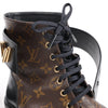 Louis Vuitton Monogram Wonderland Flat Ranger Ankle Boots in Black, Size 39 EU Secondhand