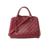 Louis Vuitton Montaigne MM Monogram Empreinte 2Way Handbag in Burgundy M43258 Secondhand