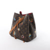 Secondhand Louis Vuitton Neonoe Monogram LOVE LOCK Shoulder Bag in Brown M44369