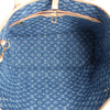 Secondhand Louis Vuitton Neverfull MM Monogram Denim Shoulder Bag in Blue M13192