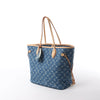 Louis Vuitton Neverfull MM Monogram Denim Shoulder Bag in Blue M13192 Secondhand