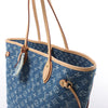 Secondhand Louis Vuitton Neverfull MM Monogram Denim Shoulder Bag in Blue M13192