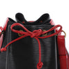 Louis Vuitton Noe Epi Leather Shoulder Bag in Black x Castilian Red M44017 Secondhand