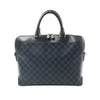 Louis Vuitton Oliver Damier Cobalt Handbag in Black x Navy Blue N51199 Secondhand