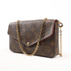 Louis Vuitton Monogram Pochette Pochette Félicie Crossbody Bag in Brown M61276 Secondhand