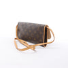 Louis Vuitton Pochette Twin GM Monogram Canvas Crossbody Bag in Brown M51852 Secondhand