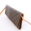 Secondhand Louis Vuitton Pochette Twin GM Monogram Canvas Crossbody Bag in Brown M51852