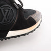 Secondhand Louis Vuitton Runaway line 22 years Mesh x Leather Sneakers in Black BM0252, Size 36.5 EU