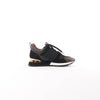 Secondhand Louis Vuitton Runaway line 22 years Mesh x Leather Sneakers in Black BM0252, Size 36.5 EU