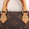 Secondhand Louis Vuitton Sac Plat Petit Monogram Canvas 2Way Handbag in Brown M69442