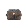 Secondhand Louis Vuitton Saintonge Monogram Canvas Crossbody Bag in Brown x Black M43555