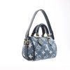 Louis Vuitton Speedy Micro Monogram Denim Handbag in Blue Secondhand