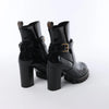 Secondhand Louis Vuitton Star Trail Line 21 years Monogram Patent Leather Ankle Boots in Black MA0231, Size 38 EU