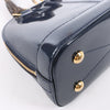 Louis Vuitton Alma BB Monogram Canvas and Vernis Leather Handbag in Navy M54705 Secondhand