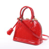 Louis Vuitton Monogram Vernis Alma BB Handbag in Red M91606 Secondhand