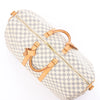 Secondhand Louis Vuitton Keepall Bandoulière 55 Damier Azur Travel Bag in Beige N41429