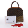 Louis Vuitton x Christian Louboutin Monogram Iconoclast Handbag in Brown x Red M41234 Secondhand