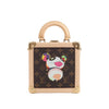 Louis Vuitton x Takashi Murakami Mini Square Trunk Handbag in Brown M13127 Secondhand
