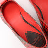 Secondhand Louis Vuitton x Yayoi Kusama Bow 12 years Leather Polka Dot Ballet Flats in Red x Black, Size 38.5 EU