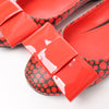 Secondhand Louis Vuitton x Yayoi Kusama Bow 12 years Leather Polka Dot Ballet Flats in Red x Black, Size 38.5 EU