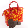 Louis Vuitton x Yayoi Kusama Lockit MM Vernis Dots Infinity in ROUGE X YELLOW M91423 Secondhand