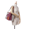 LOEWE Paulas Ibiza Large Canvas Stripes Cushion Tote Secondhand