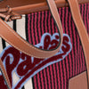 LOEWE Paulas Ibiza Large Canvas Stripes Cushion Tote Secondhand