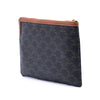 Celine Small Triomphe Coated Canvas Clutch Secondhand