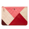 Chanel Medium Quilted Lambskin Colorblock O Case Secondhand