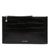 Alexander McQueen Croc Embossed Leather Pouch Secondhand
