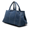 Secondhand Prada Large Denim Canapa Logo Tote