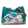 Chanel CC Quilted Nylon Graffiti Watercolour Shopping Tote Secondhand