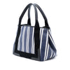 Balenciaga Canvas Striped Navy Cabas S Secondhand