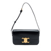 Celine Shiny Calfskin Triomphe Claude Shoulder Bag Secondhand
