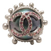 Chanel CC Brass Strass Ring Secondhand