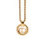 Dior Gold Plated CD Logo Pendant Necklace Secondhand