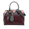 Prada Medium Saffiano Trimmed City Calf Greca Esplanade Satchel Secondhand
