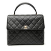 Chanel CC Quilted Caviar Kelly Top Handle Bag Secondhand