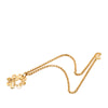 Chanel CC Gold Plated Flower Pendant Necklace Secondhand