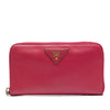 Prada Saffiano Zip Around Long Wallet Secondhand